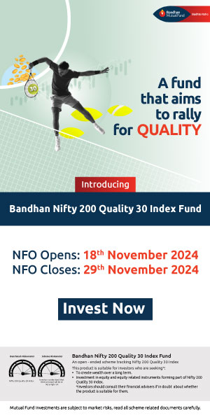 Bandhan Nifty 200 Quality 30 Index Fund NFO 300x600